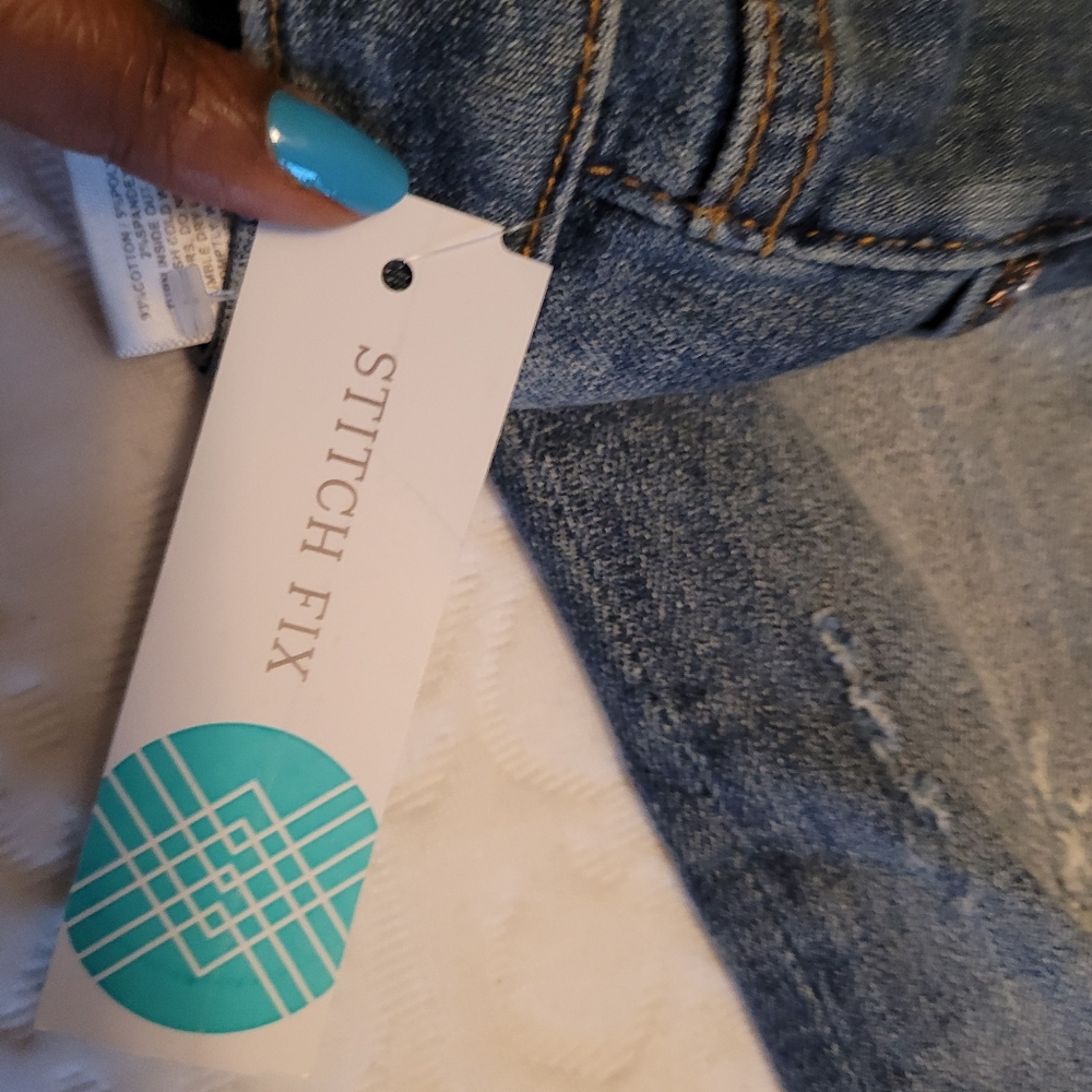 Vigoss Jagger Mid rise distressed skinny blue jeans. Size 30. - Picture 4 of 11